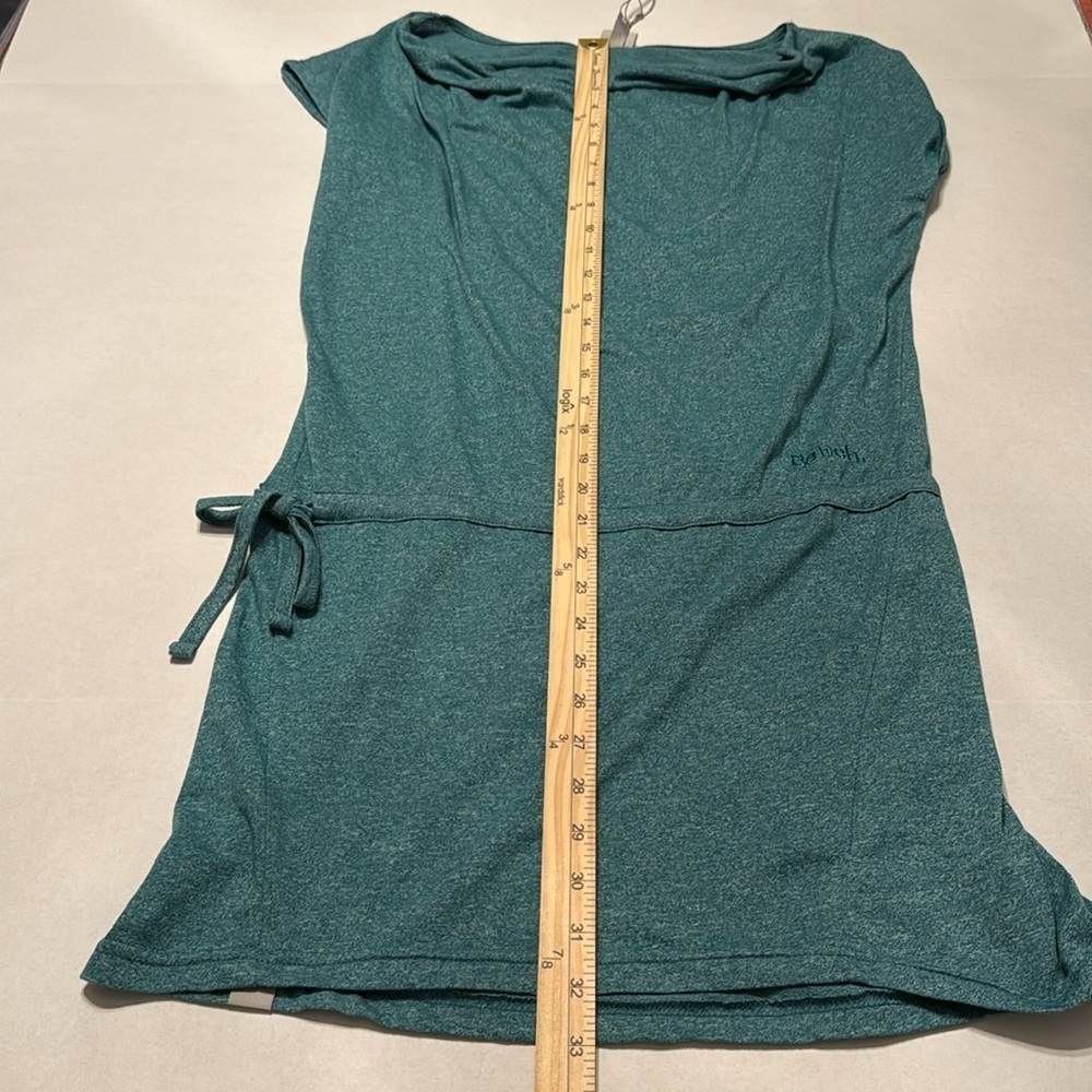 NWT Bench Teal Green Side-Tie Cowl Neck Short Sleeve Jersey Dress Size M - Picture 13 of 13
